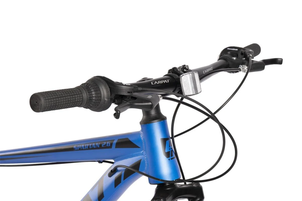 Hardtail 26 Zoll Aluminium Fahrrad, 21-Gang Shimano Schaltung, Federgabel 80 mm, integrierte Kabelführung, vormontiert, Mountainbike für Damen & Herren, Outdoor & Trail geeignet (Blau) - Image 2