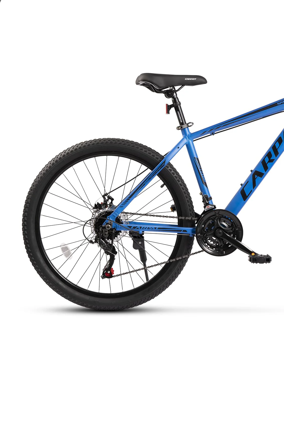 Hardtail 26 Zoll Aluminium Fahrrad, 21-Gang Shimano Schaltung, Federgabel 80 mm, integrierte Kabelführung, vormontiert, Mountainbike für Damen & Herren, Outdoor & Trail geeignet (Blau) - Image 3