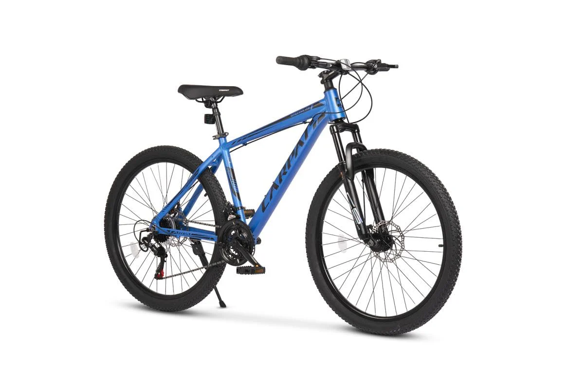 Hardtail 26 Zoll Aluminium Fahrrad, 21-Gang Shimano Schaltung, Federgabel 80 mm, integrierte Kabelführung, vormontiert, Mountainbike für Damen & Herren, Outdoor & Trail geeignet (Blau) - Image 6