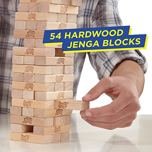 Hasbro Gaming Jenga Classic, beliebtes Geschicklichkeitsspiel für Kinder ab 6 Jahren und bis 2 Spieler – originelles Familien-Spiel und Reisespiel für unterwegs, Weihnachtsspielzeug - Image 8