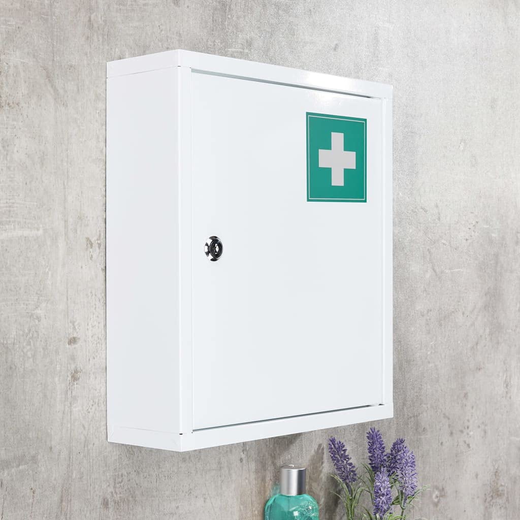 Haushalt International Medizinschrank aus Stahl - 31.5 x 10 x 36 cm