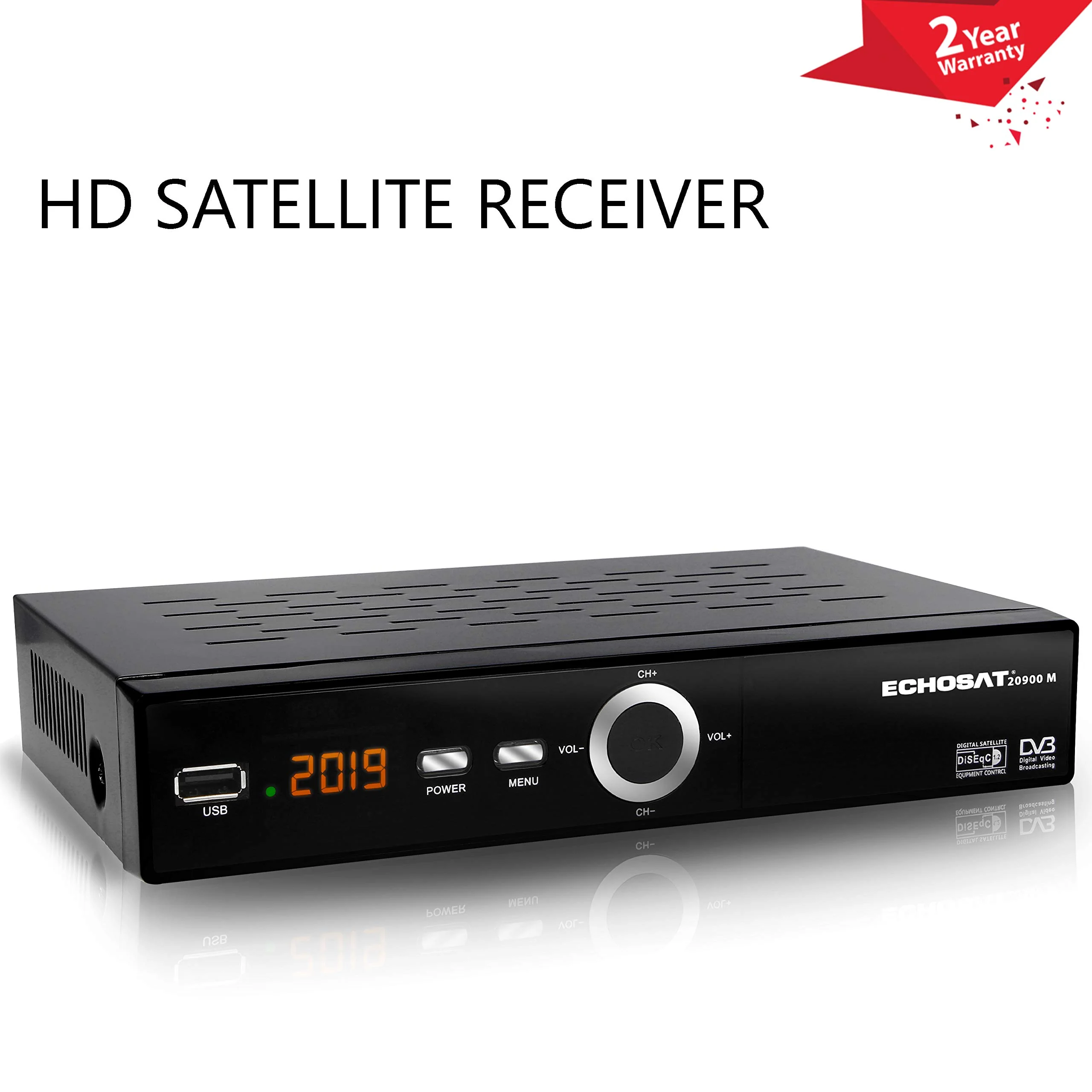 hd-line Echosat 20900 M Digital Satelliten Sat Receiver - (HDTV, DVB-S/S2, HDMI, SCART, 2X USB 2.0, Full HD 1080p) [Vorprogrammiert für Astra Hotbird Türksat] - Image 4