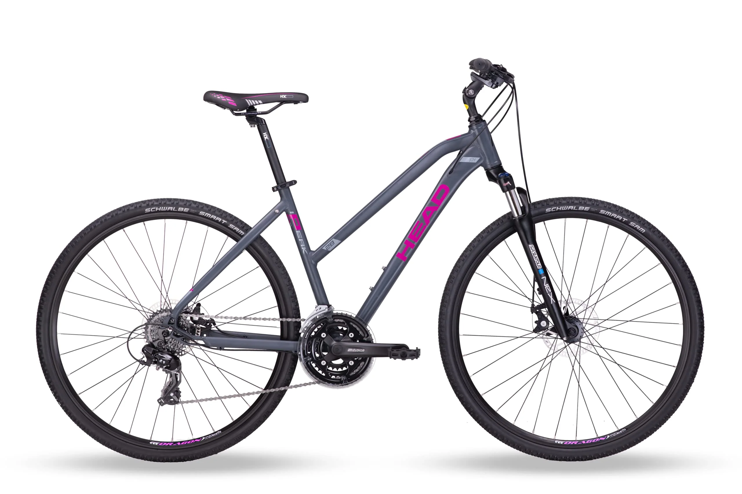 HEAD Damen I-Peak I Crossbike, Grau matt/pink, 54 cm - Image 7