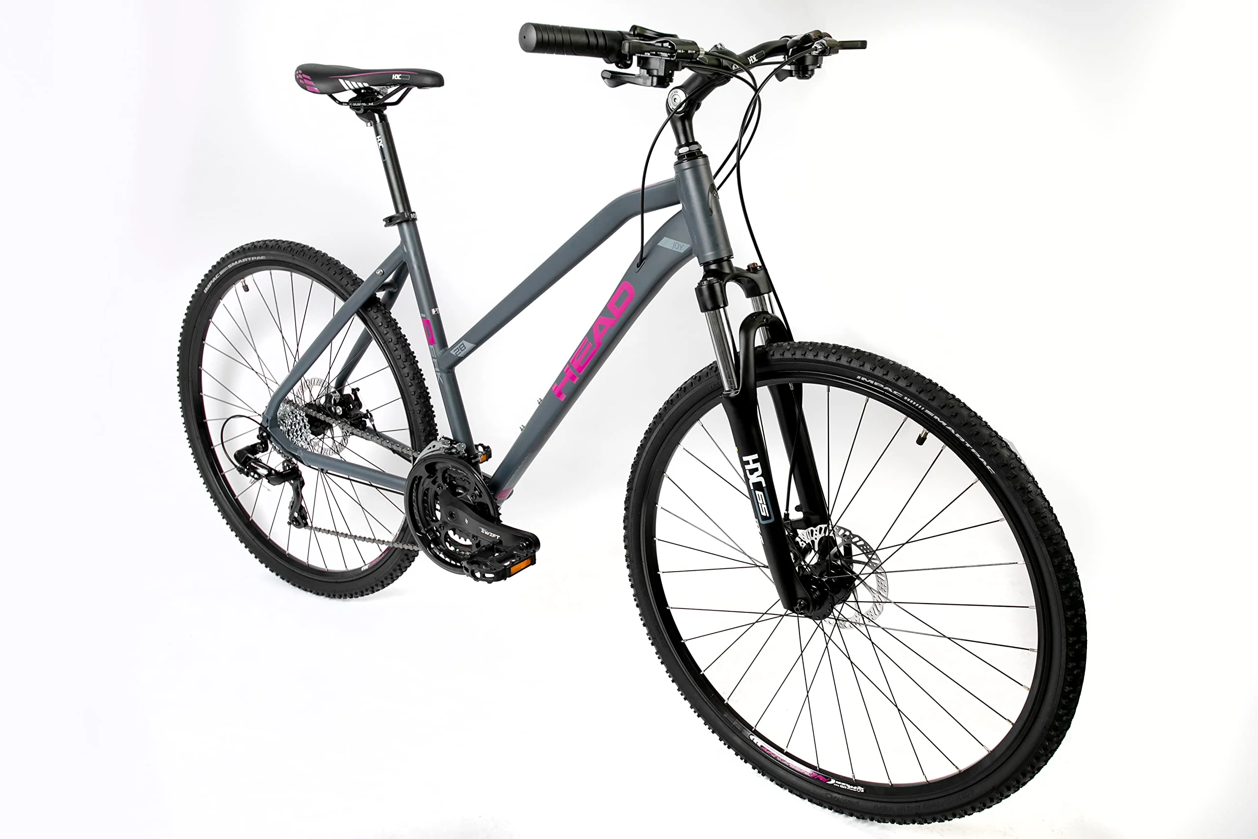 HEAD Damen I-Peak I Crossbike, Grau matt/pink, 54 cm - Image 8