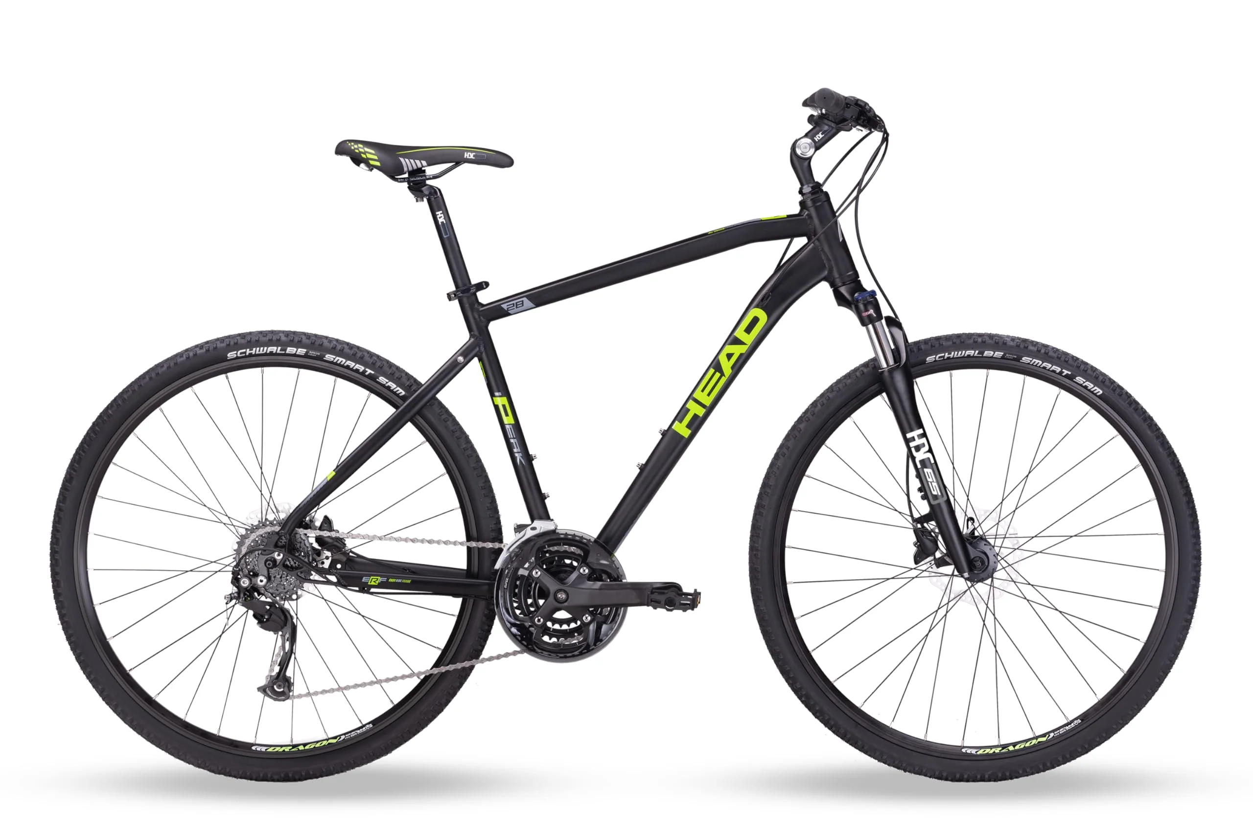 HEAD Unisex - Adult I-Peak 2.0 Cross Bike, Matt Grey/Green, 59 - Image 7