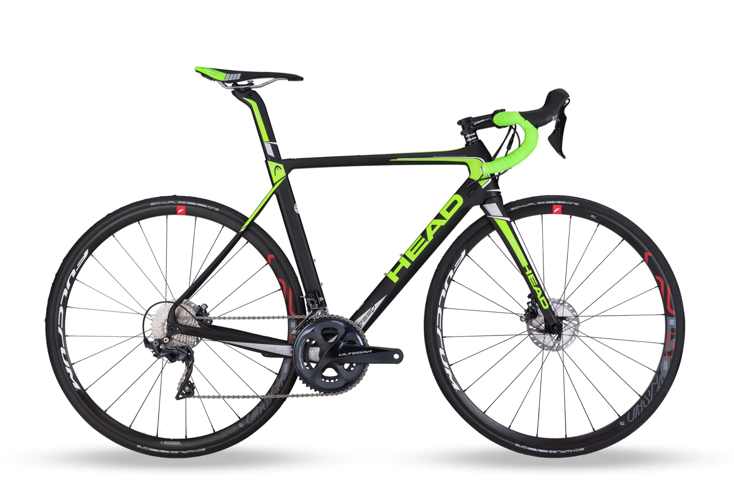 HEAD Unisex - Adult I-Speed Race Road Bike, Matt Black/Green, 54 - Image 7