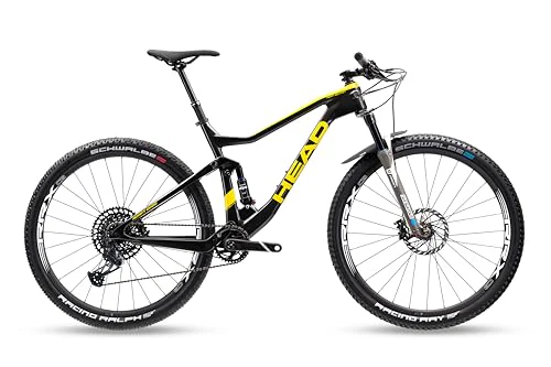 Head Unisex – Erwachsene Adapt Edge Team Full Suspension Bike, schwarz metallic/gelb, 52 - Image 12