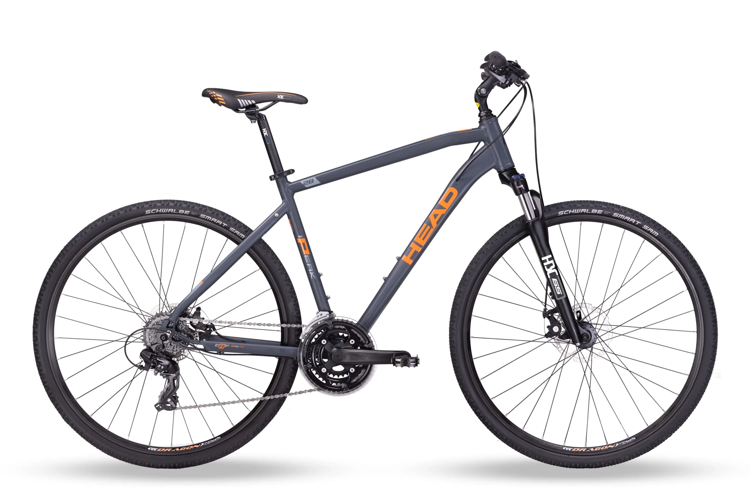HEAD Unisex – Erwachsene I-Peak 1.0 Crossbike, matt grau/orange, 59 - Image 8