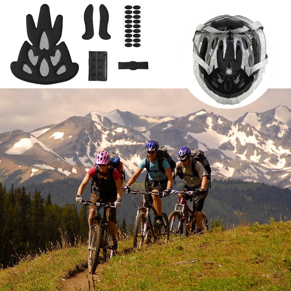 Helm Polster-Schaumstoff-Kit,Ersatz Schwamm Helmpolster,Ersatz Fahrradhelm Polster,Schwamm Fahrradhelm Pad,Universal Fahrradhelm Pads Sicherheit Helm Innenpolster Zubehör Für Fahrrad Motorrad,1 Set - Image 6