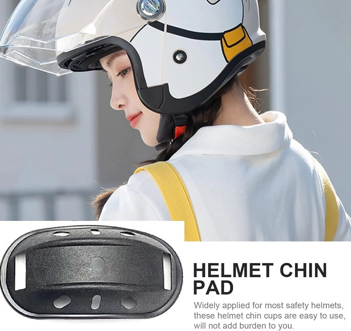 Helmpolster Schaumstoff,Ersatz Fahrrad Helm Polster,Universal Fahrradhelm Pads,Sicherheit Helm Innenpolster Zubehör mit Universal Helm Kinnpolster für Fahrrad Motorrad