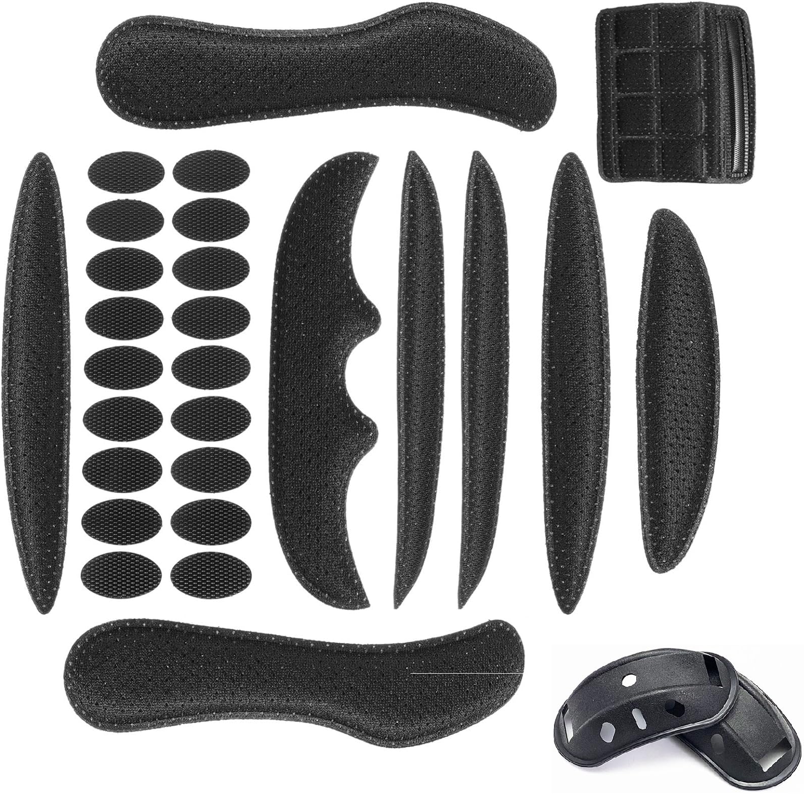 Helmpolster Schaumstoff,Ersatz Fahrrad Helm Polster,Universal Fahrradhelm Pads,Sicherheit Helm Innenpolster Zubehör mit Universal Helm Kinnpolster für Fahrrad Motorrad - Image 3