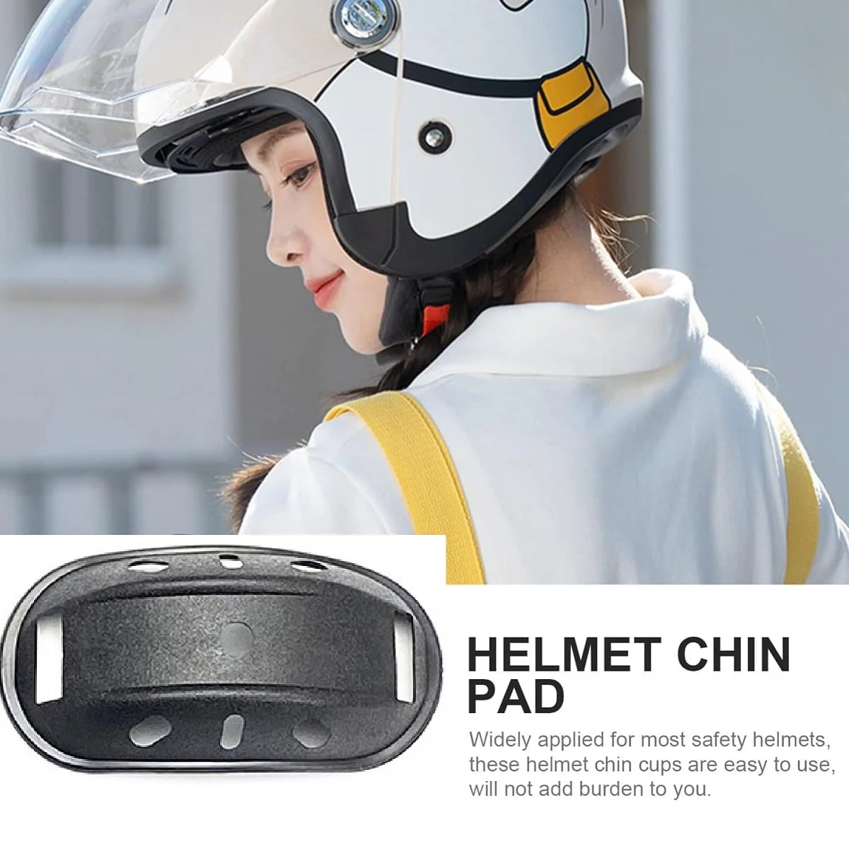 Helmpolster Schaumstoff,Ersatz Fahrrad Helm Polster,Universal Fahrradhelm Pads,Sicherheit Helm Innenpolster Zubehör mit Universal Helm Kinnpolster für Fahrrad Motorrad - Image 9