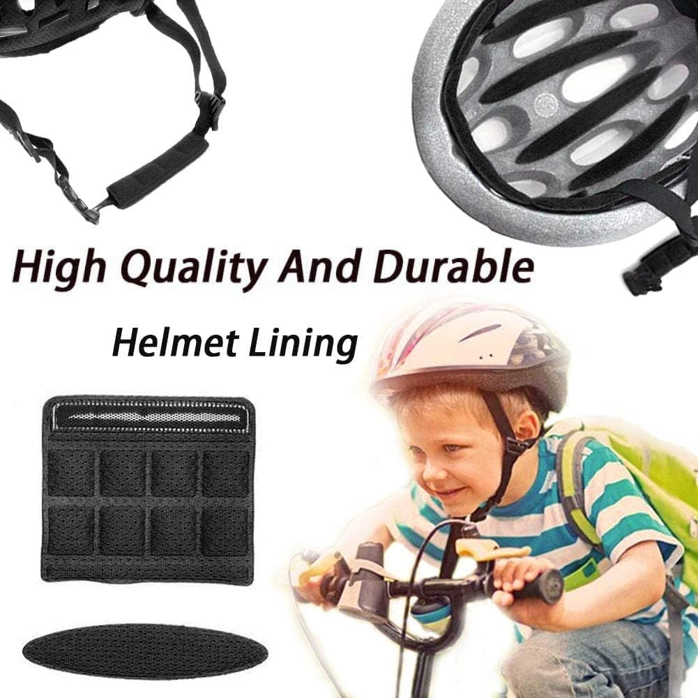 Helmpolster Schaumstoff,Fahrradhelm Polster,Helmpolster,Helm Unterlage,Taktische Helmpolster,Helm Polster-Schaumstoff-Kit,Sicherheit Helm Innenpolster Zubehör,für Fahrrad Motorrad,Schwarz - Image 11