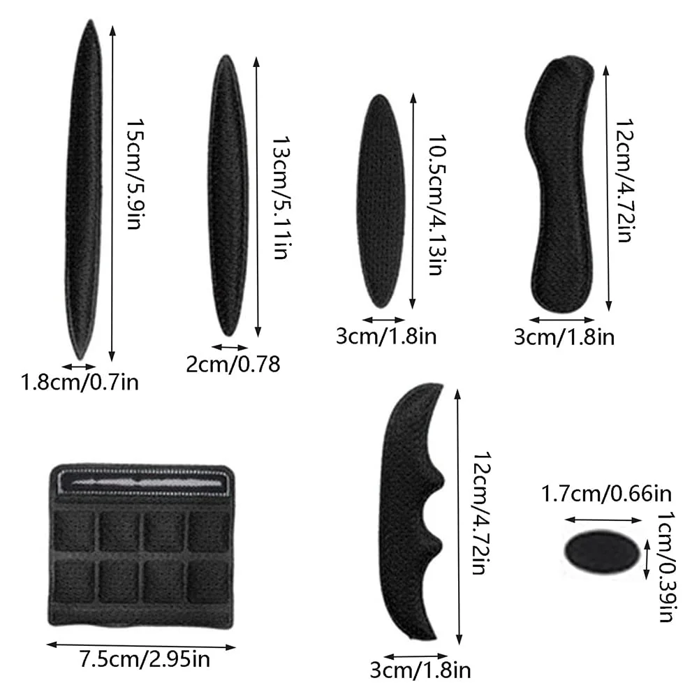 Helmpolster Schaumstoff,Fahrradhelm Polster,Helmpolster,Helm Unterlage,Taktische Helmpolster,Helm Polster-Schaumstoff-Kit,Sicherheit Helm Innenpolster Zubehör,für Fahrrad Motorrad,Schwarz - Image 14