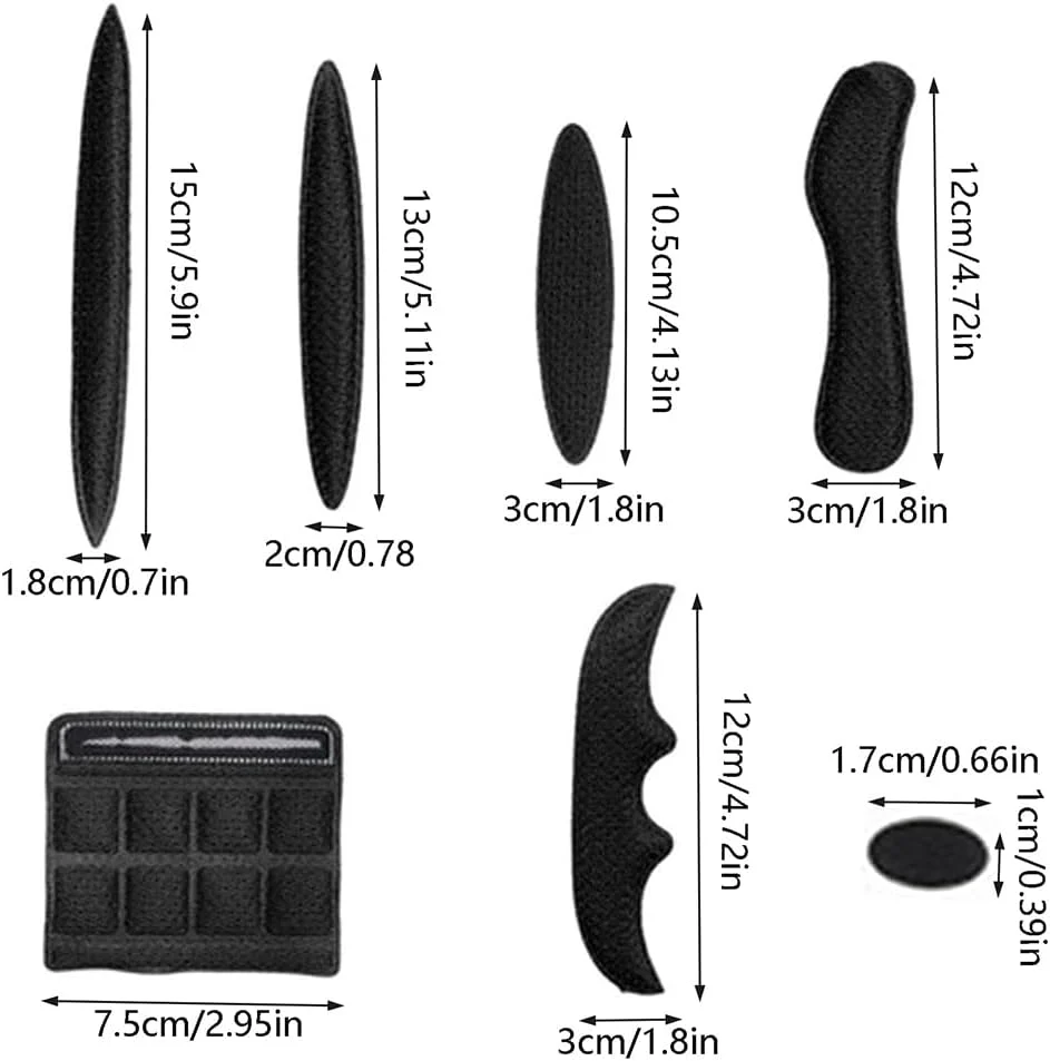 Helmpolster Schaumstoff,Fahrradhelm Polster,Helmpolster,Helm Unterlage,Taktische Helmpolster,Helm Polster-Schaumstoff-Kit,Sicherheit Helm Innenpolster Zubehör,für Fahrrad Motorrad,Schwarz - Image 15