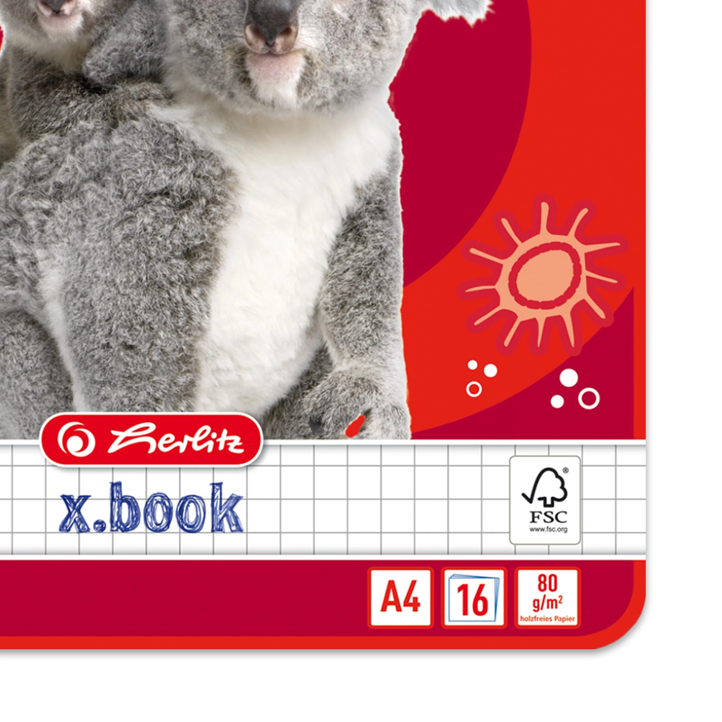 Herlitz Schulheft x.book A4, Lineatur 7, 1. und 2. Klasse, 16 Blatt, 10 Stück - Image 4