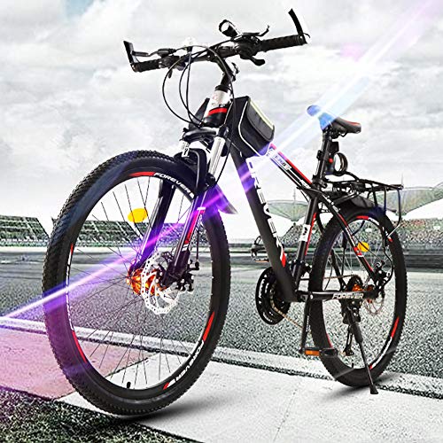 Herren-Mountainbikes, Hardtail-Mountainbike aus kohlenstoffhaltigem Stahl, Mountainbike mit verstellbarem Sitz mit Vorderradaufhängung, D-26 Zoll, 21 Geschwindigkeiten - Image 8