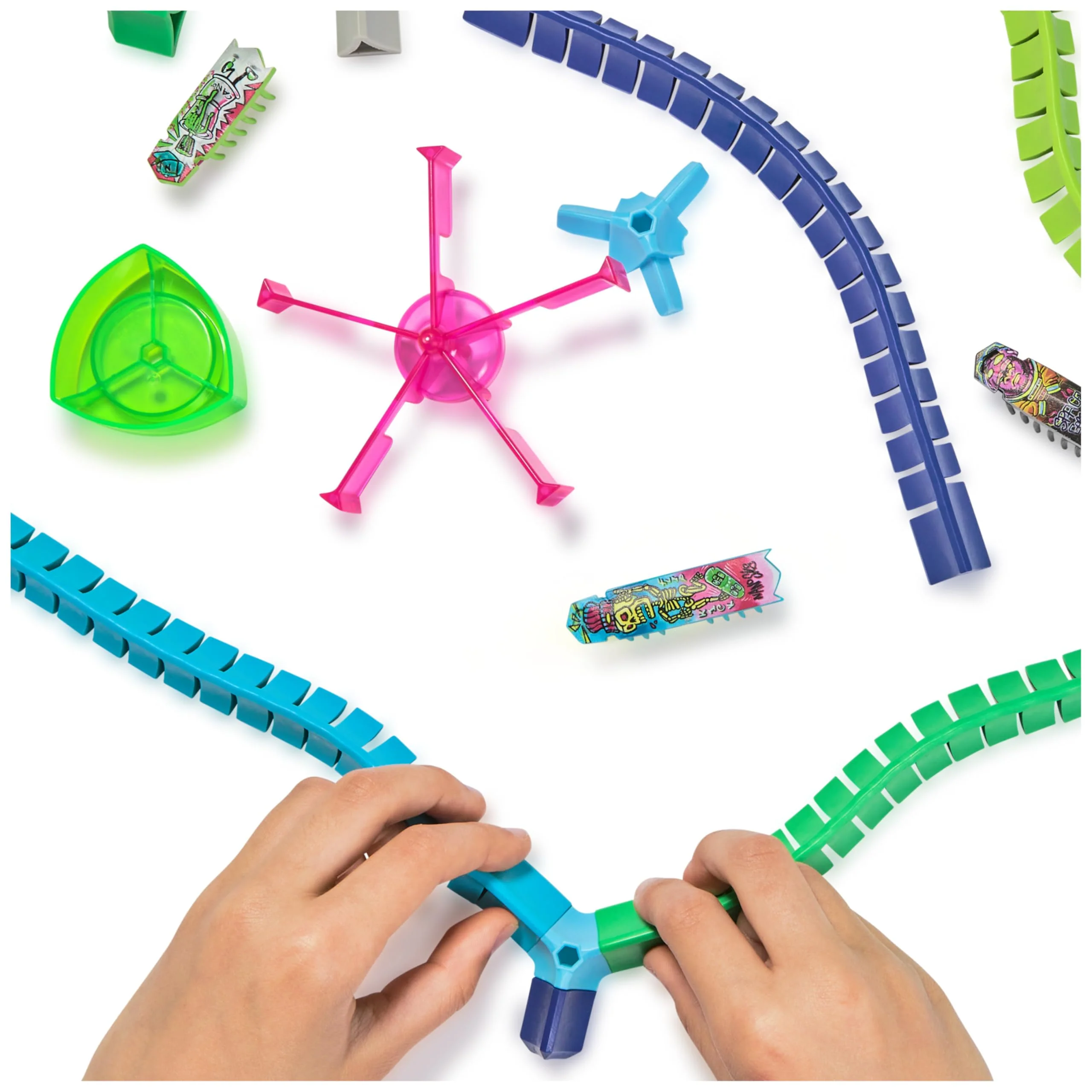 Hex Bots NanoLand Spielset mit 36 Bauteilen, 2 Karussellen, 2 Nano Bots und einem superschnellen Nano Flash. Ab 3 Jahren - Image 4