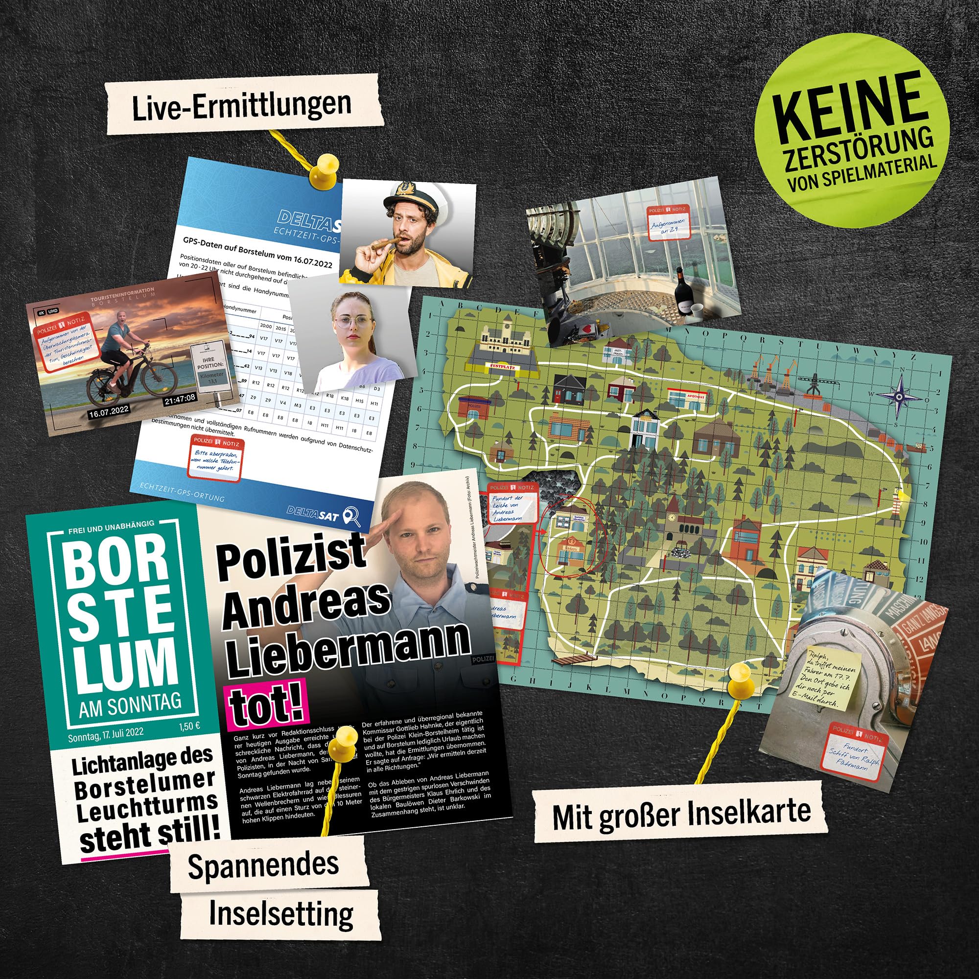Hidden Games Tatort – Reif für die Insel – Krimispiel für Erwachsene – Krimigame – spannendes Detektivspiel – Escape Room Spiel – Tatortspiel – Mordfall lösen - Image 7