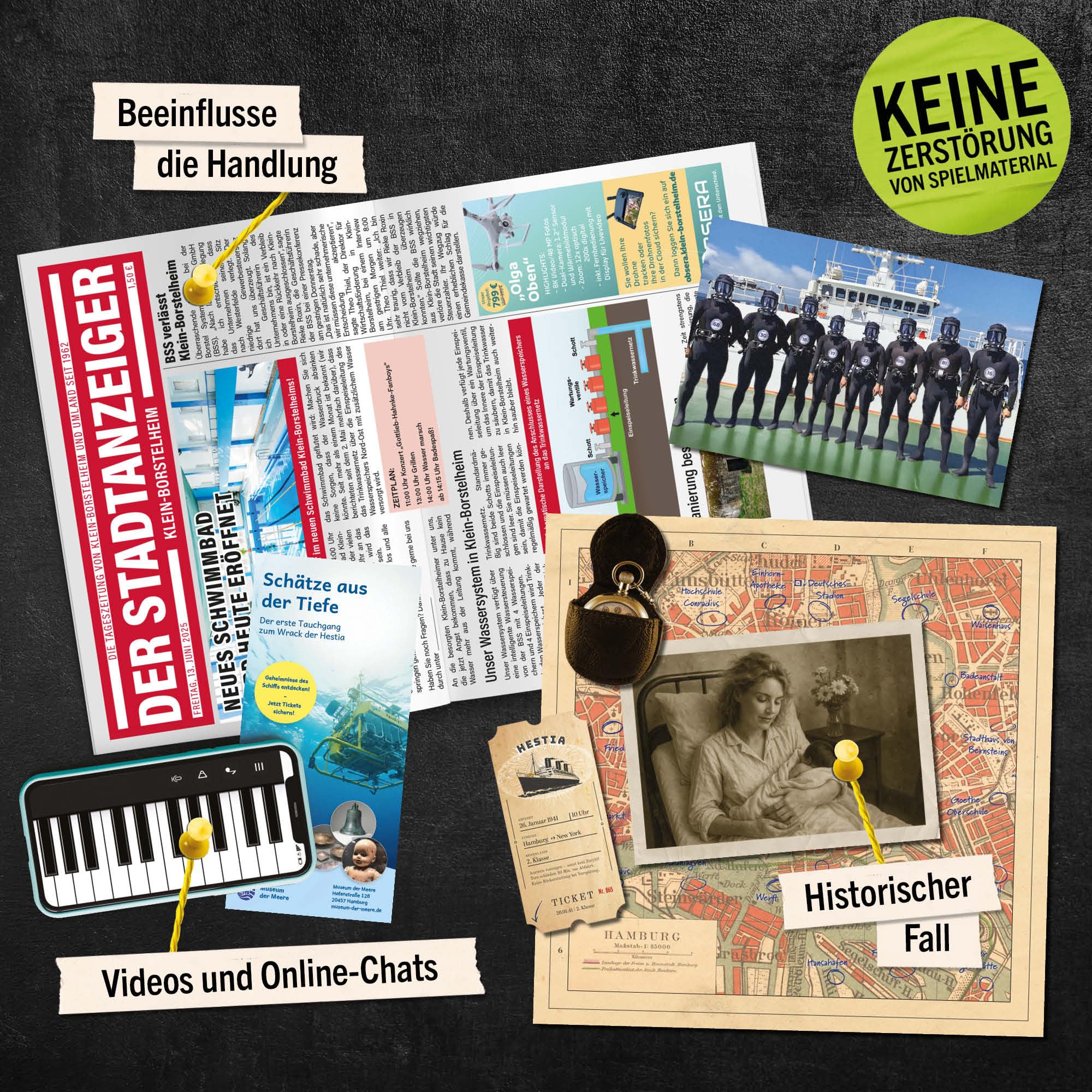 Hidden Games Tatort – Schatten der Zeit – realistisches Krimispiel – Krimi Game – Kriminalfall lösen – Kriminalfälle – Detektivspiel – Escape Room Spiel – Cold Case – Krimidinner - Image 6