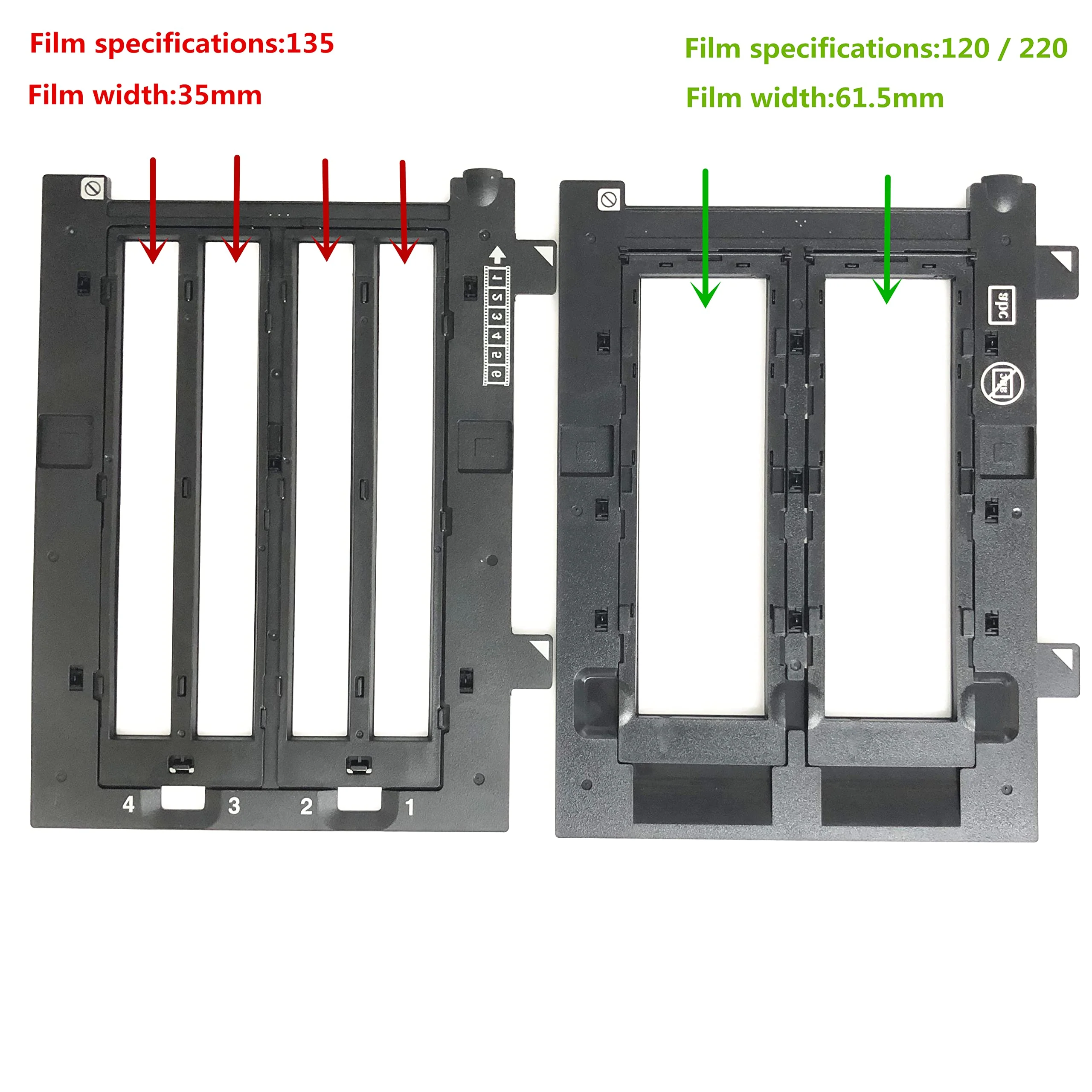 HIGGEL 【Druckerzubehör】 Negativfilmstreifenhalter für 120/220 und 135 Scanner kompatibel mit Kompatibel mit Epson Perfection V700 V750 V800 V850 GT-X900 GT-X970 GT-X980 - Image 2