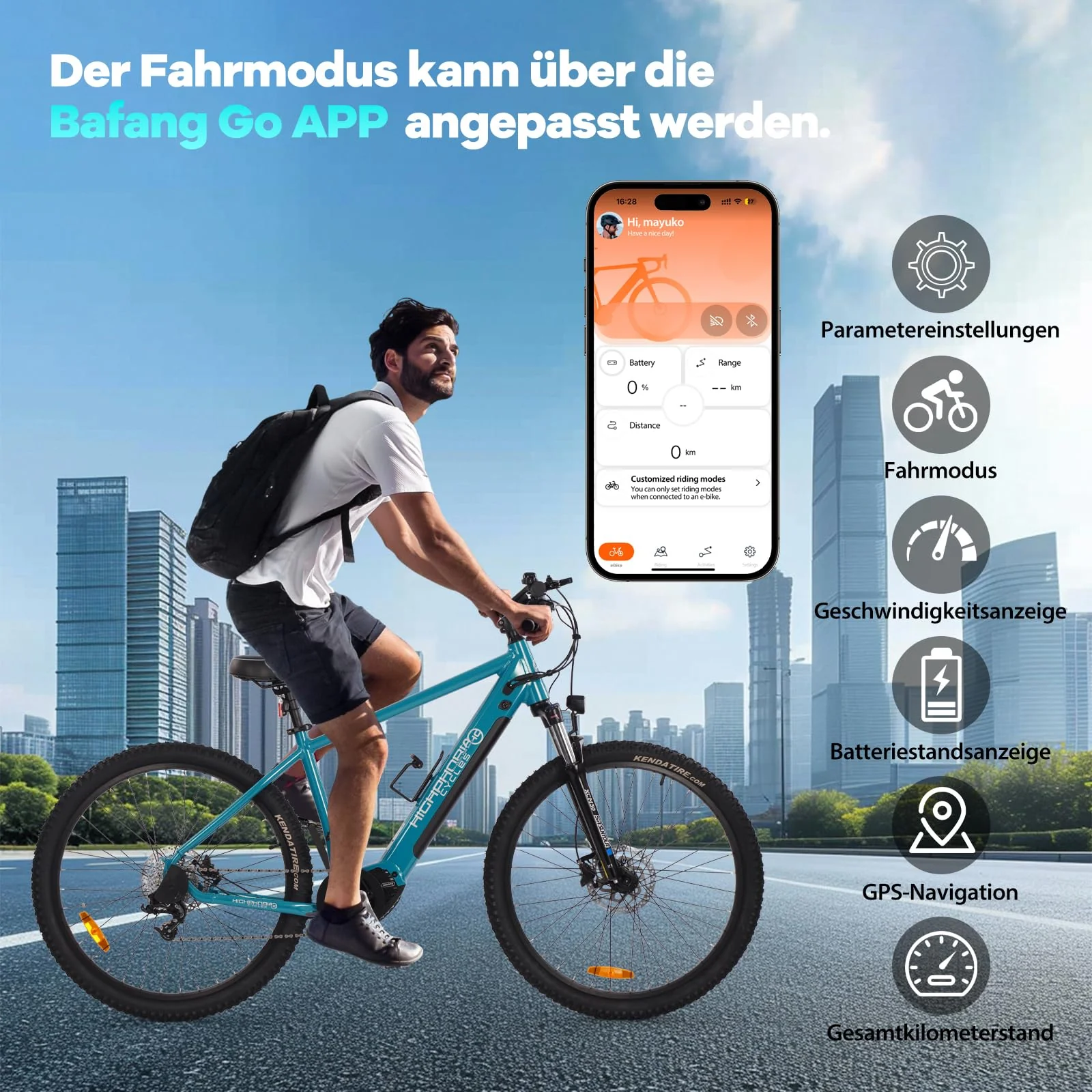 Highphoria Elektrofahrrad Erwachsene 27.5 Zoll, 250W 25 km/h E-Bike mit Batterie, Starker Motor, Kettenschaltung, E-Mountainbike mit Hydraulische Federgabel Pedelec(Schwarz-Grün) - Image 5