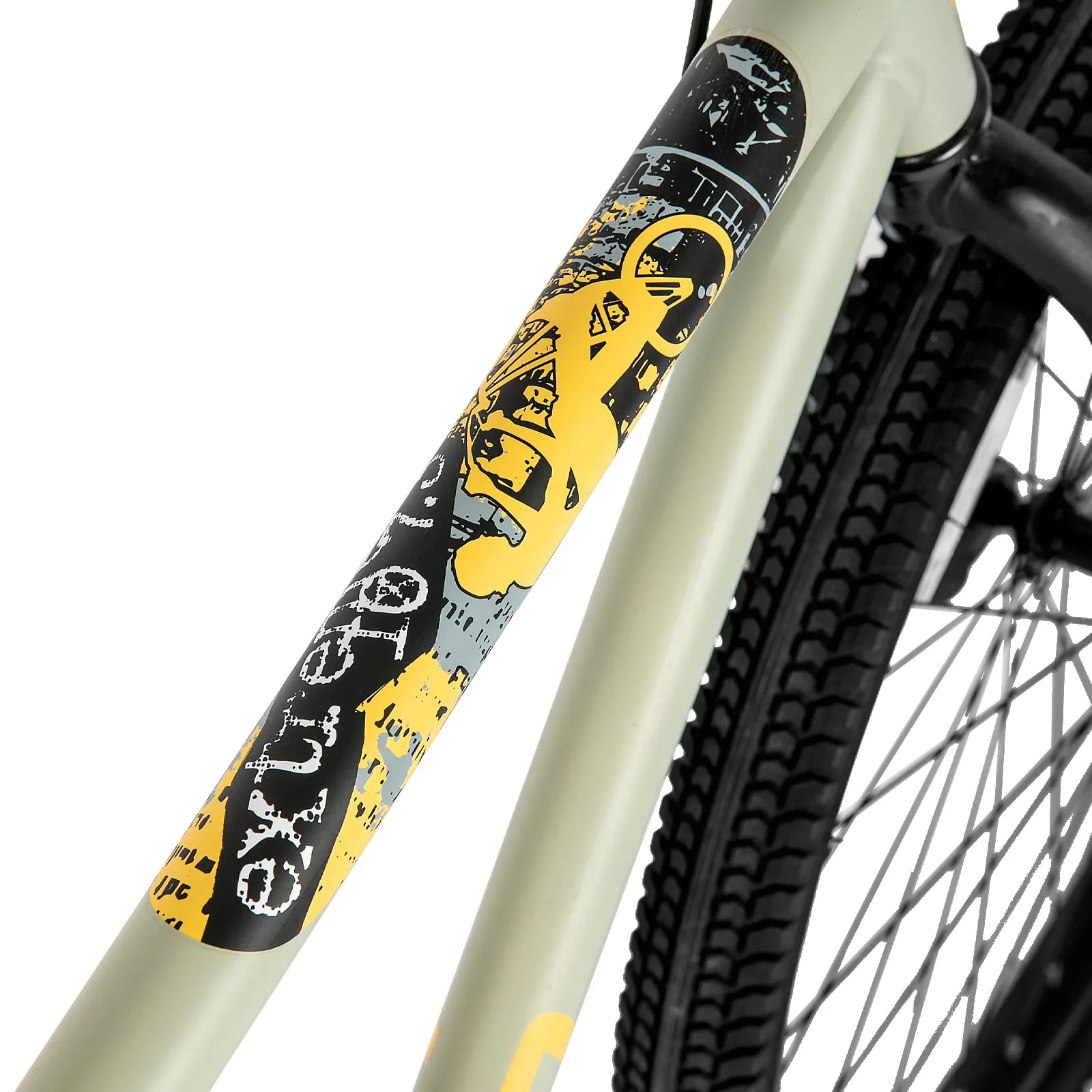 Hiland 24 Zoll Kinderfahrrad für Jungen und Mädchen, Jugendliche BMX, Freestyle, 2 Stahl Pegs, Kettenschutz, Freilauf Schwarz Grau