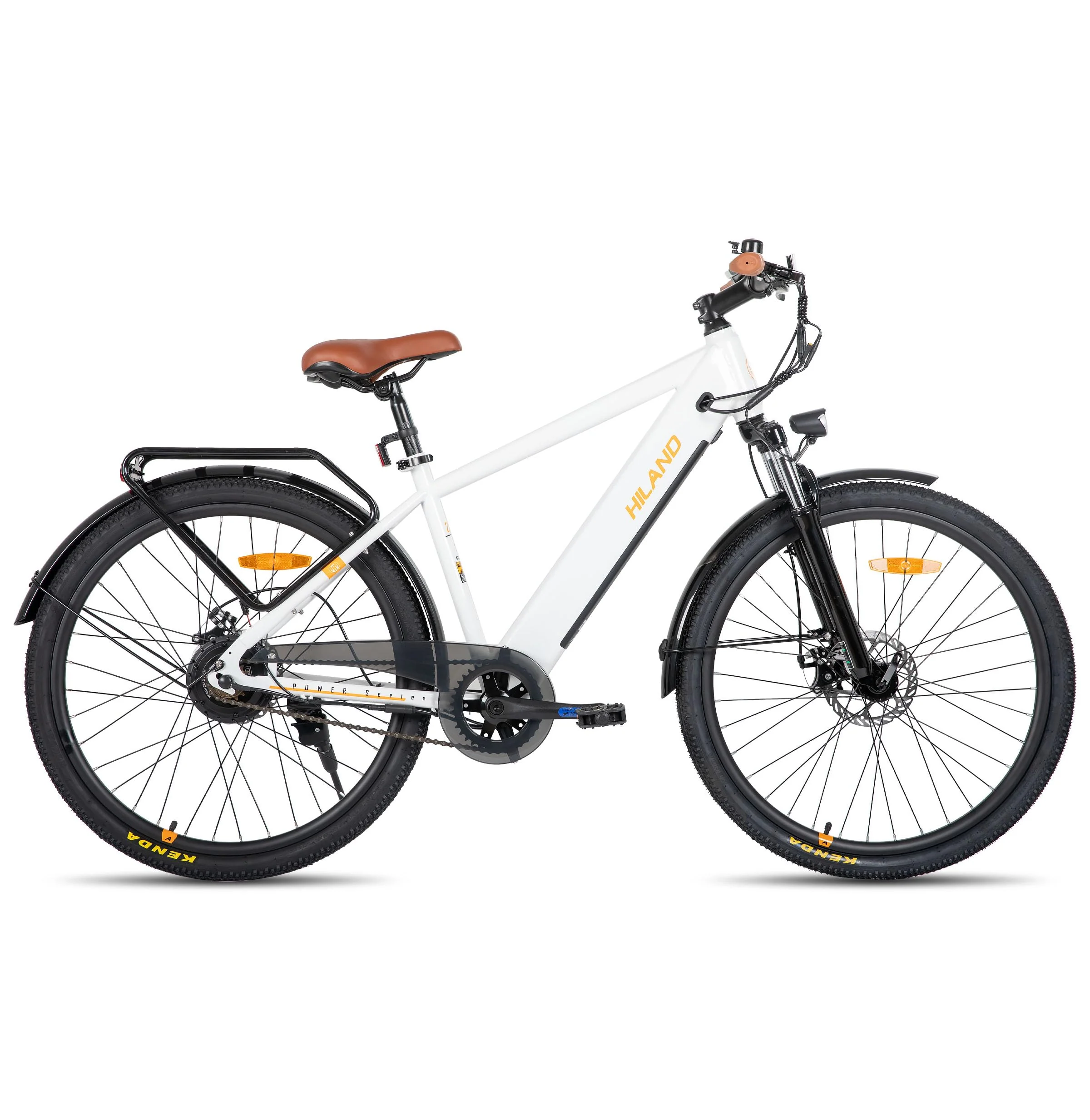 Hiland 26 Zoll Elektro-Mountainbike mit 250W Motor & 36V 7.8Ah Akku, Elektrofahrrad für Männer Frauen, All-Terrain Erwachsene Elektro-MTB mit Gabelfederung, Weiß - Image 2