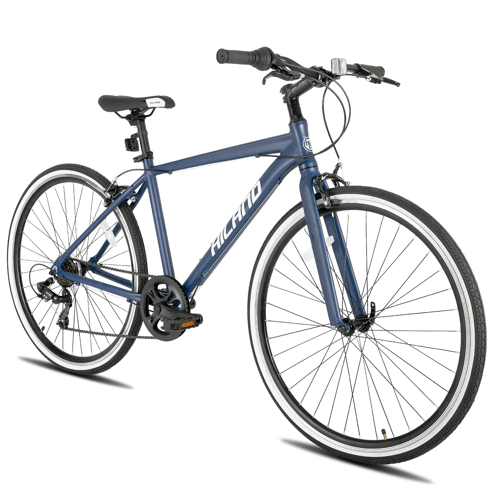 Hiland 28 Zoll 700C Trekking Bike Cityrad Damenrad 7 Gang Tiefem Durchstieg Hybrid Fahrrad Pendlerfahrrad für Frauen blau - Image 7