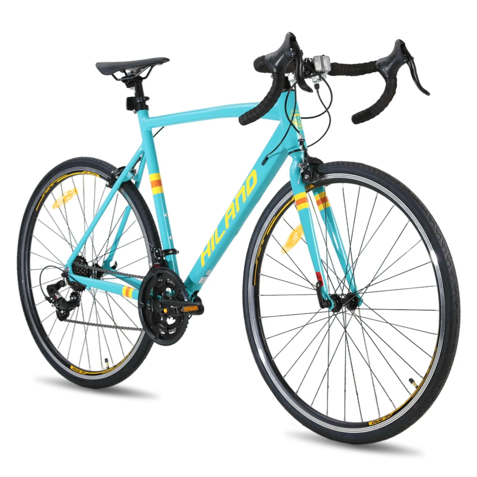 Hiland 28 Zoll Rennrad 14 Gang, Aluminium Rahmen 700c Rennrad, 530mm Rahmen City Pendler Fahrrad für Männer Frauen Grün - Image 6