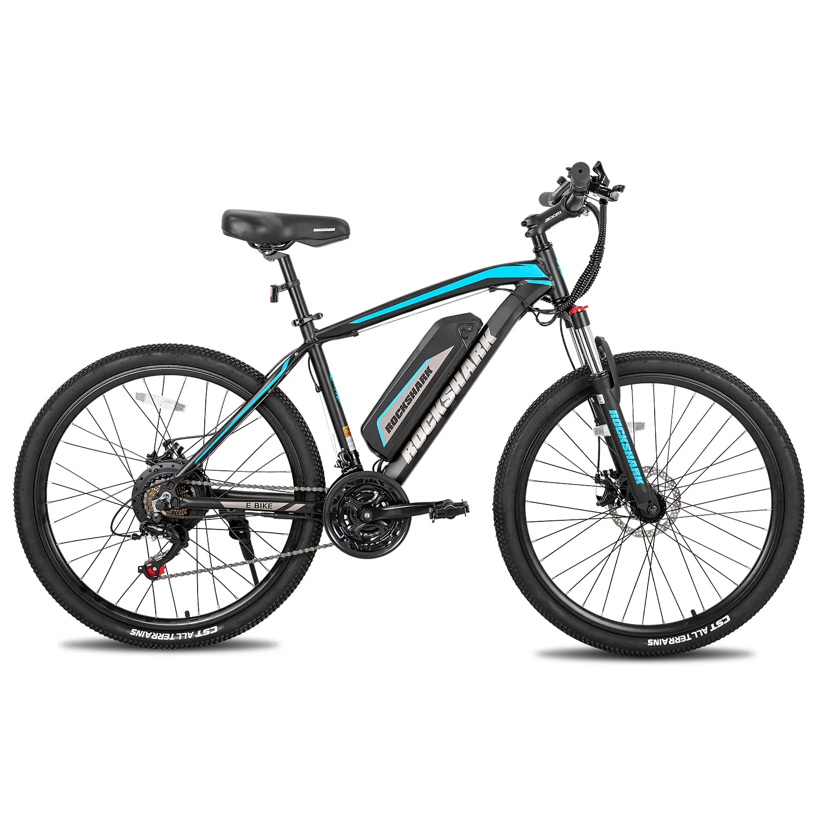Hiland 29 Zoll Elektrofahrrad, 21 Gang Aluminium Elektro-Mountainbike, 250 Watt Scheibenbremse Elektrofahrrad für Erwachsene, Unisex mit 36V 10.4Ah Akku schwarz - Image 2