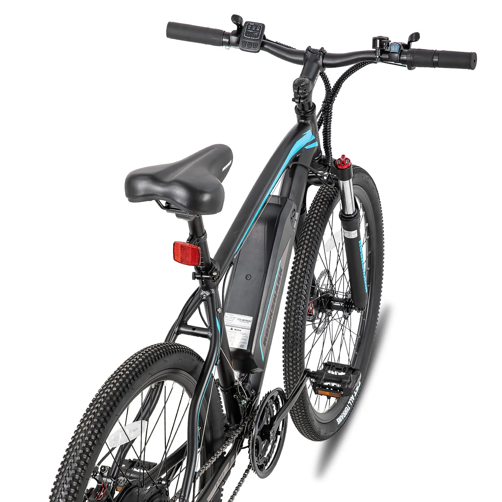 Hiland 29 Zoll Elektrofahrrad, 21 Gang Aluminium Elektro-Mountainbike, 250 Watt Scheibenbremse Elektrofahrrad für Erwachsene, Unisex mit 36V 10.4Ah Akku schwarz - Image 8