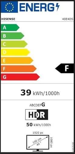 Hisense 40E4DS Fernseher 43 Zoll, 4K FHD Smart TV, Hi-View AI Engine, 60Hz Game Mode, Natural Colour Enhancer, Dolby Audio, DTS Virtual: X, Rauschunterdrückung, Airplay [2026] - Image 14