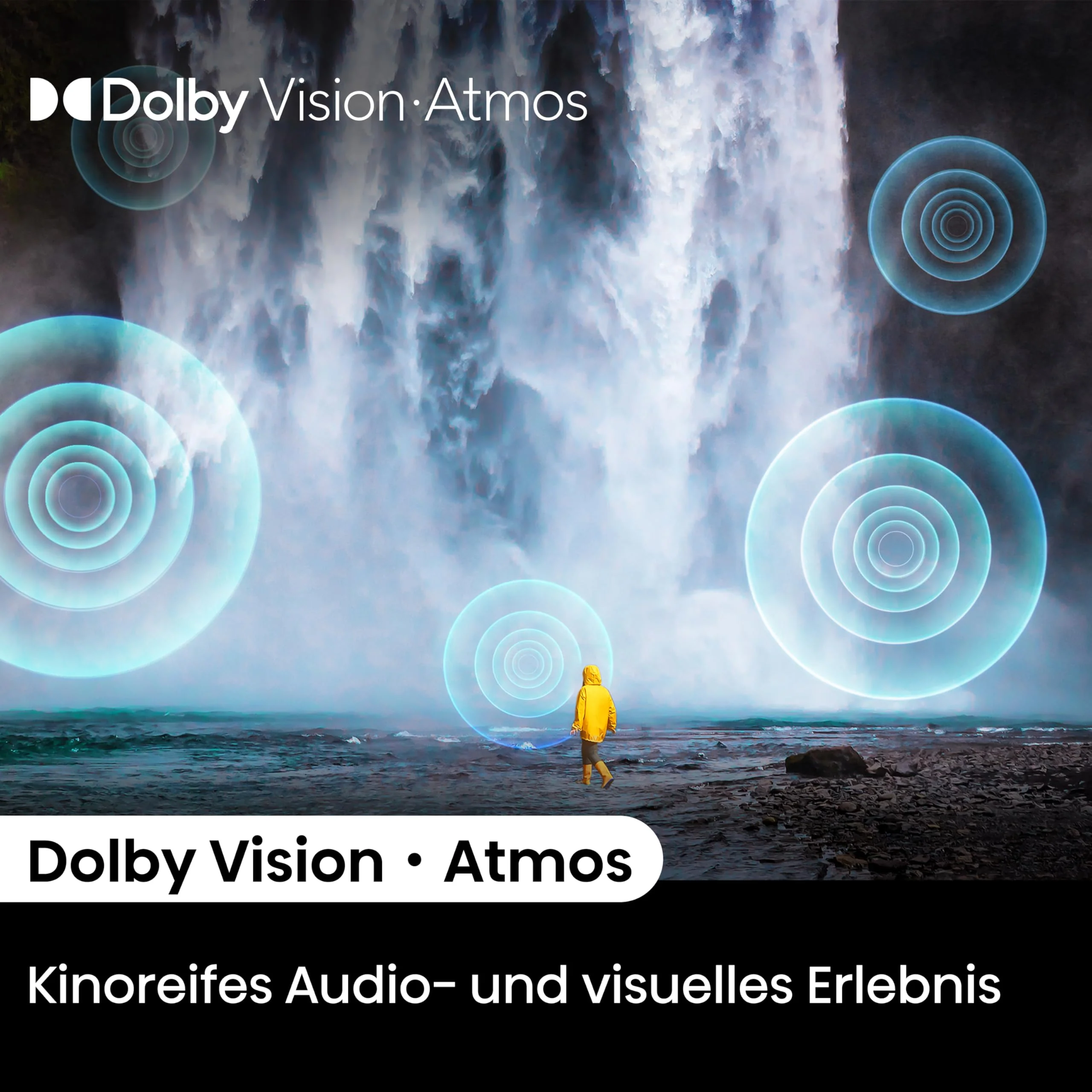 Hisense 43E7NQ 108 cm (43 Zoll) Fernseher, 4K UHD, QLED, HDR10, HDR10+ decoding, HLG, Dolby Vision Atmos, 60Hz Panel, Smooth Motion, Bluetooth, Alexa Built-in, VIDAA Voice, Schwarz [2024] - Image 11