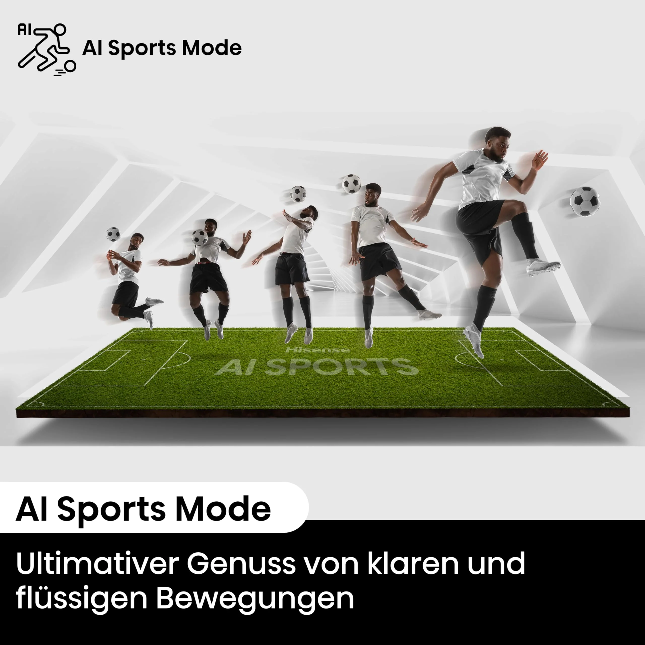 Hisense 43E7NQ 108 cm (43 Zoll) Fernseher, 4K UHD, QLED, HDR10, HDR10+ decoding, HLG, Dolby Vision Atmos, 60Hz Panel, Smooth Motion, Bluetooth, Alexa Built-in, VIDAA Voice, Schwarz [2024] - Image 12
