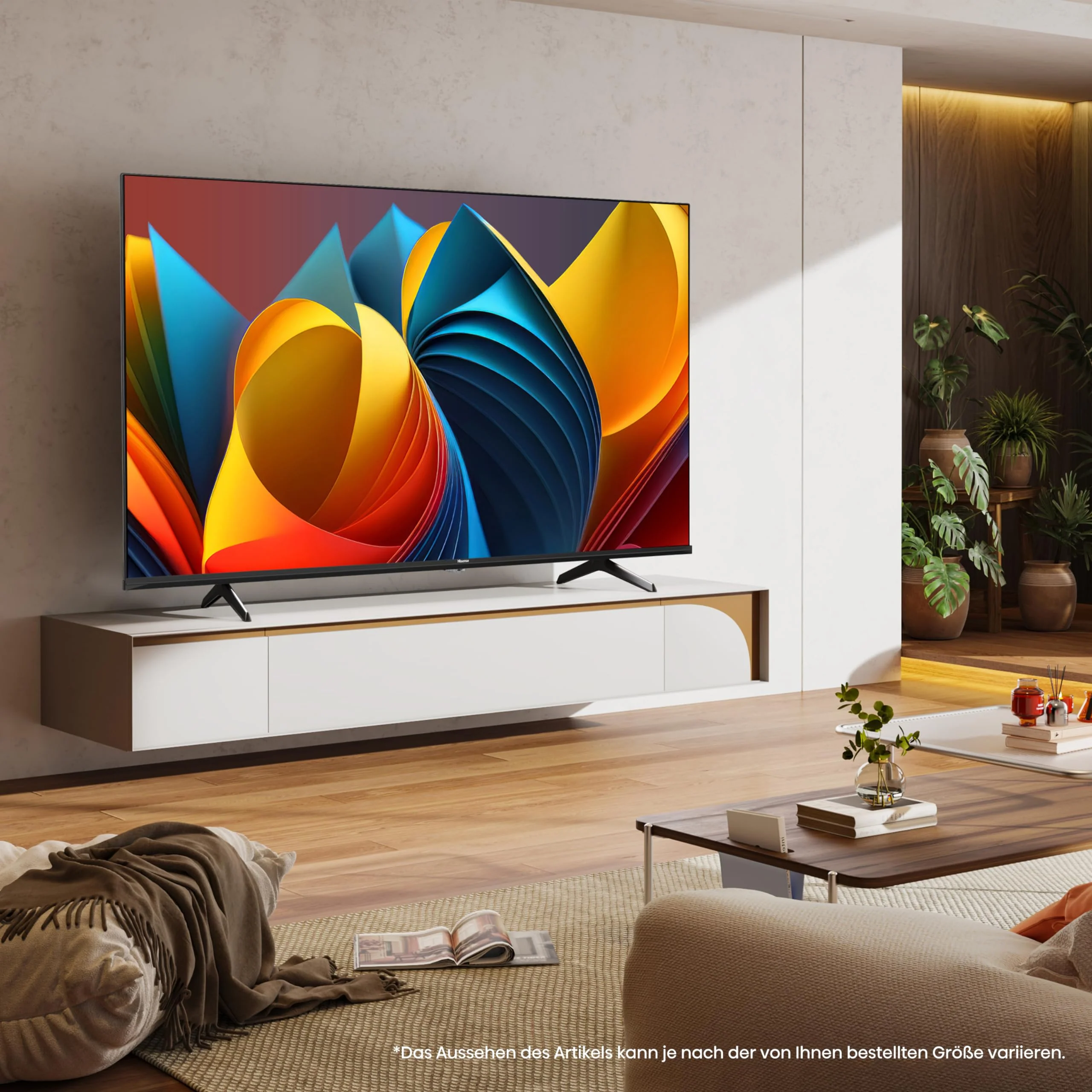 Hisense 43E7NQ 108 cm (43 Zoll) Fernseher, 4K UHD, QLED, HDR10, HDR10+ decoding, HLG, Dolby Vision Atmos, 60Hz Panel, Smooth Motion, Bluetooth, Alexa Built-in, VIDAA Voice, Schwarz [2024] - Image 3