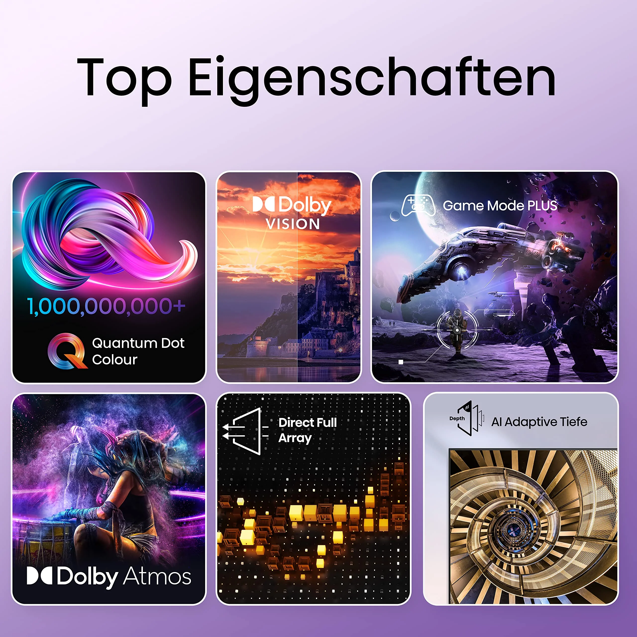 Hisense 50E7KQ QLED Smart TV 127cm (50 Zoll), 4K, HDR10, HDR10+ decoding, HLG, Dolby Vision, DTS Virtual, 60Hz Panel, Bluetooth, Alexa Built-in, VIDAA Voice, schwarz [2023 - Image 15