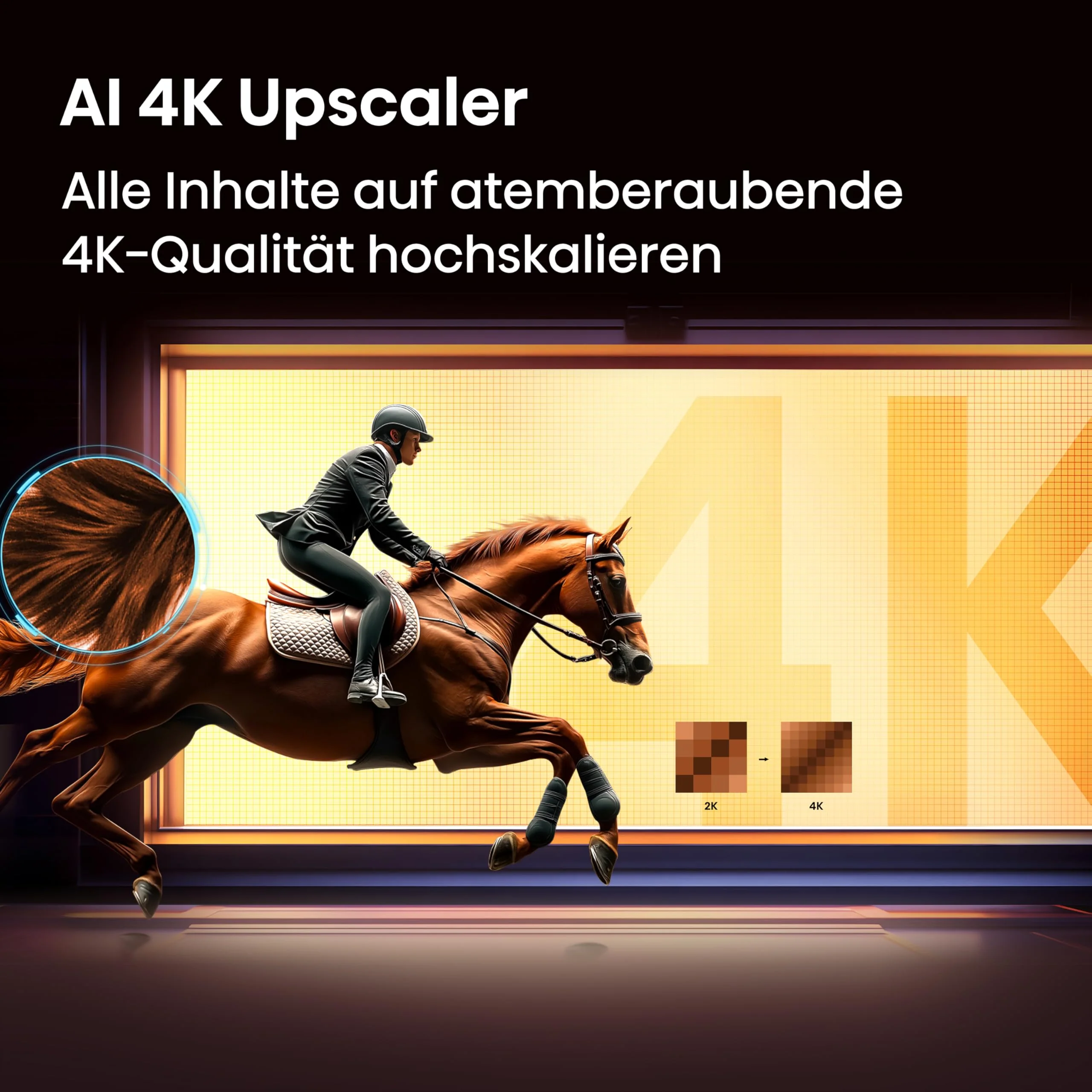 Hisense 55E7DS Fernseher 55 Zoll, 4K UHD QLED, Smart TV, Hi-View AI Engine, 60Hz Game Mode Plus, Dolby Vision IQ, HI-QLED Colour, Filmmaker Mode, AI Smooth Motion, Airplay, Sprachsteuerung[2026] - Image 12