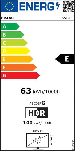 Hisense 55E7DS Fernseher 55 Zoll, 4K UHD QLED, Smart TV, Hi-View AI Engine, 60Hz Game Mode Plus, Dolby Vision IQ, HI-QLED Colour, Filmmaker Mode, AI Smooth Motion, Airplay, Sprachsteuerung[2026] - Image 2