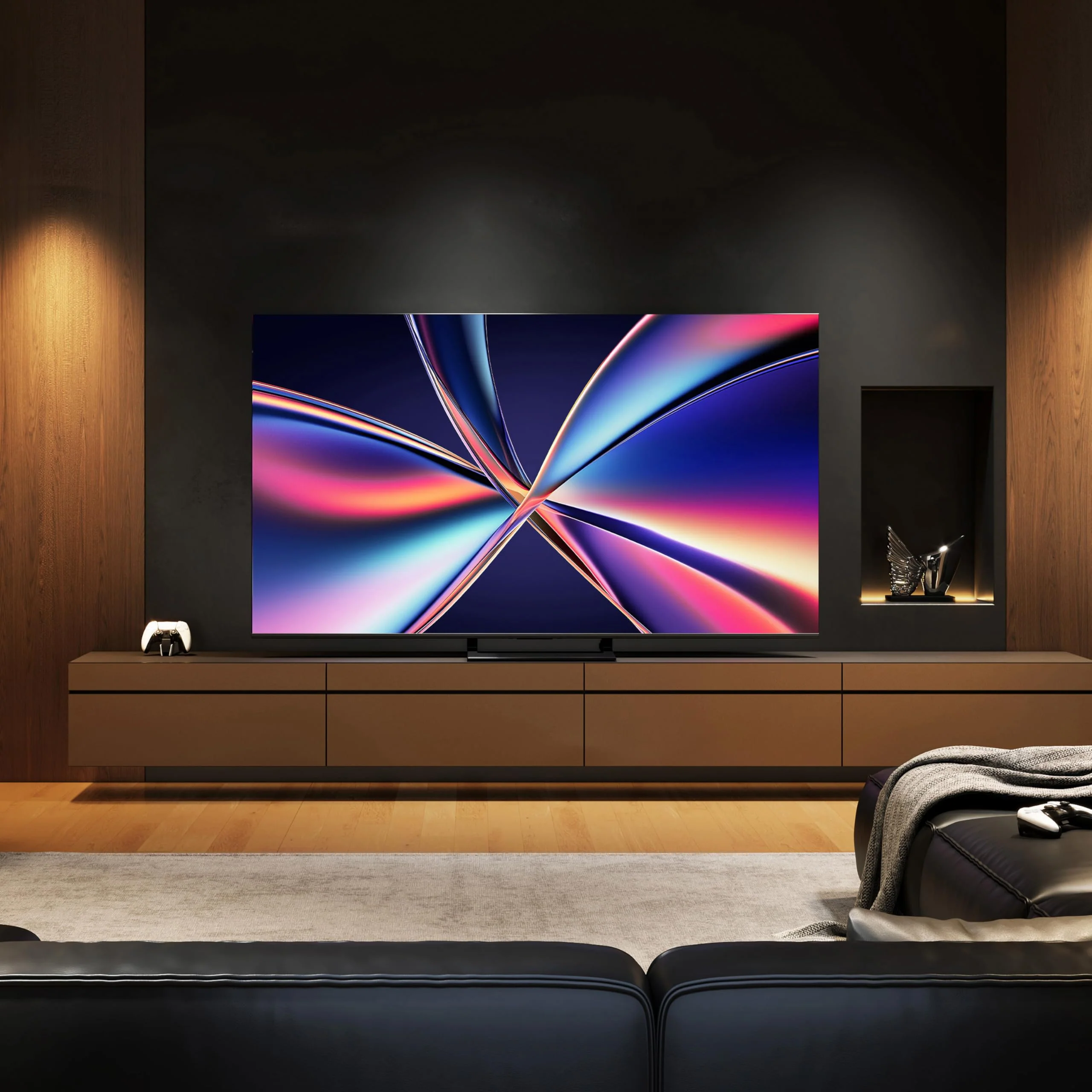 Hisense 55E89Q Fernseher, 55 Zoll (139cm), 4K ULED Mini LED, Smart TV, 144Hz Game Mode PRO, Hi-View AI Engine, AI Smoothmotion, Built-in Subwoofer, Dolby Vision.Atmos, Filmmaker Mode, Hi-Concerto - Image 6