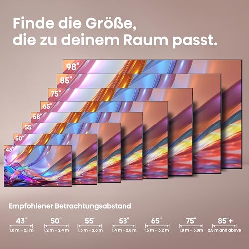 Hisense 65E7DS Fernseher 65 Zoll, 4K UHD QLED, Smart TV, Hi-View AI Engine, 60Hz Game Mode Plus, Dolby Vision IQ, HI-QLED Colour, Filmmaker Mode, AI Smooth Motion, Airplay, Sprachsteuerung[2026] - Image 14