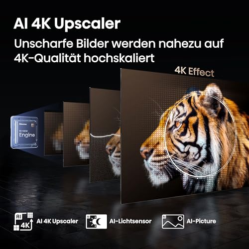 Hisense 65E7Q PRO Fehrnseher,65 Zoll, 4K UHD QLED, Smart TV,144Hz Game Mode PRO,Filmaker Mode, AMD FreeSync Premium,AI HDR Upscaler,Dolby Vision IQ,Dolby Atmos,Sprachsteuerung [2025] - Image 7