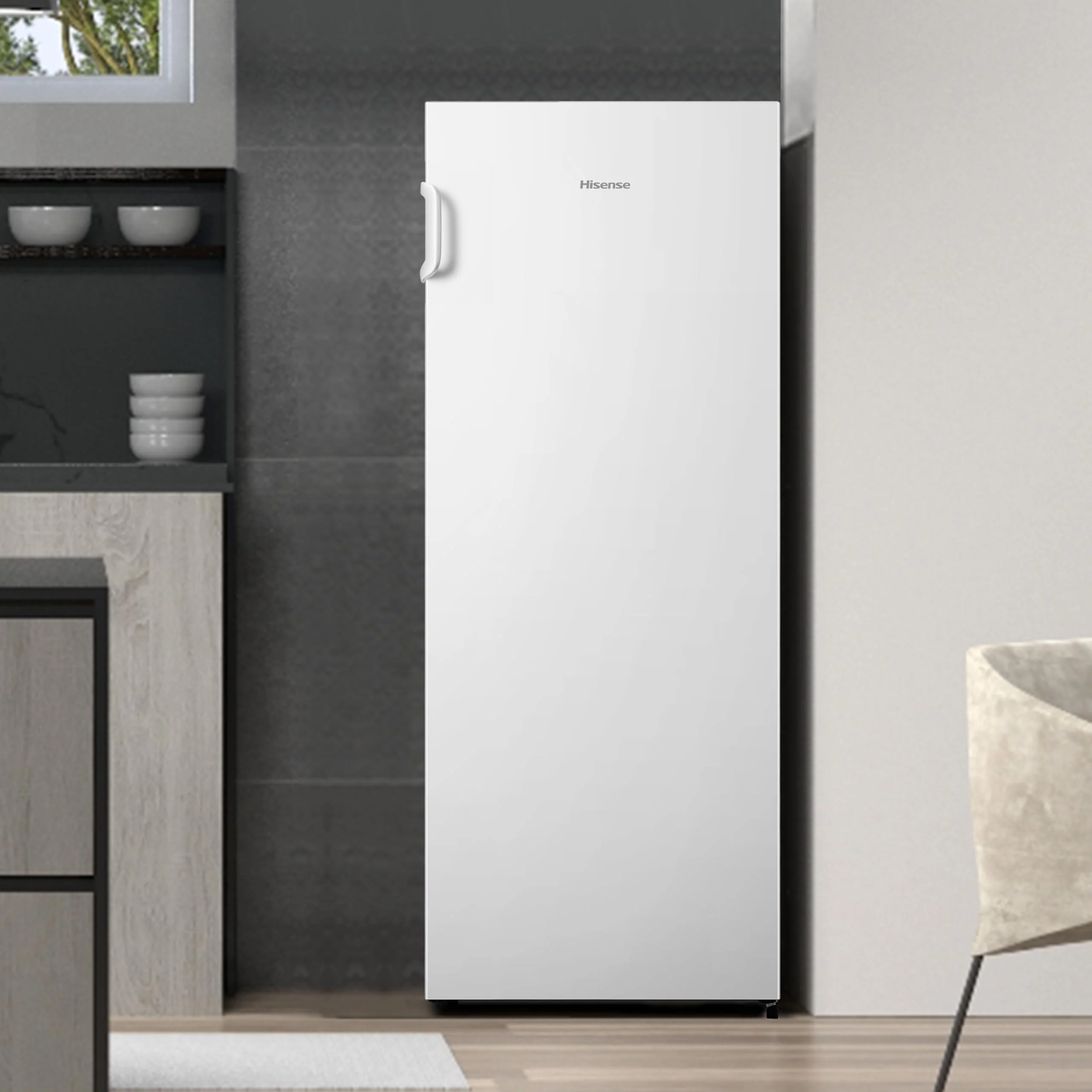Hisense FV191N4AW2 Gefrierschrank/ TotalNoFrost/ SuperFreeze/ Türalarm/ Multiflow 360°/ BigBox/ 143,4 cm/ Gefrierteil 147 l/ 41 dB/ 205 kWh/Weiß - Image 7