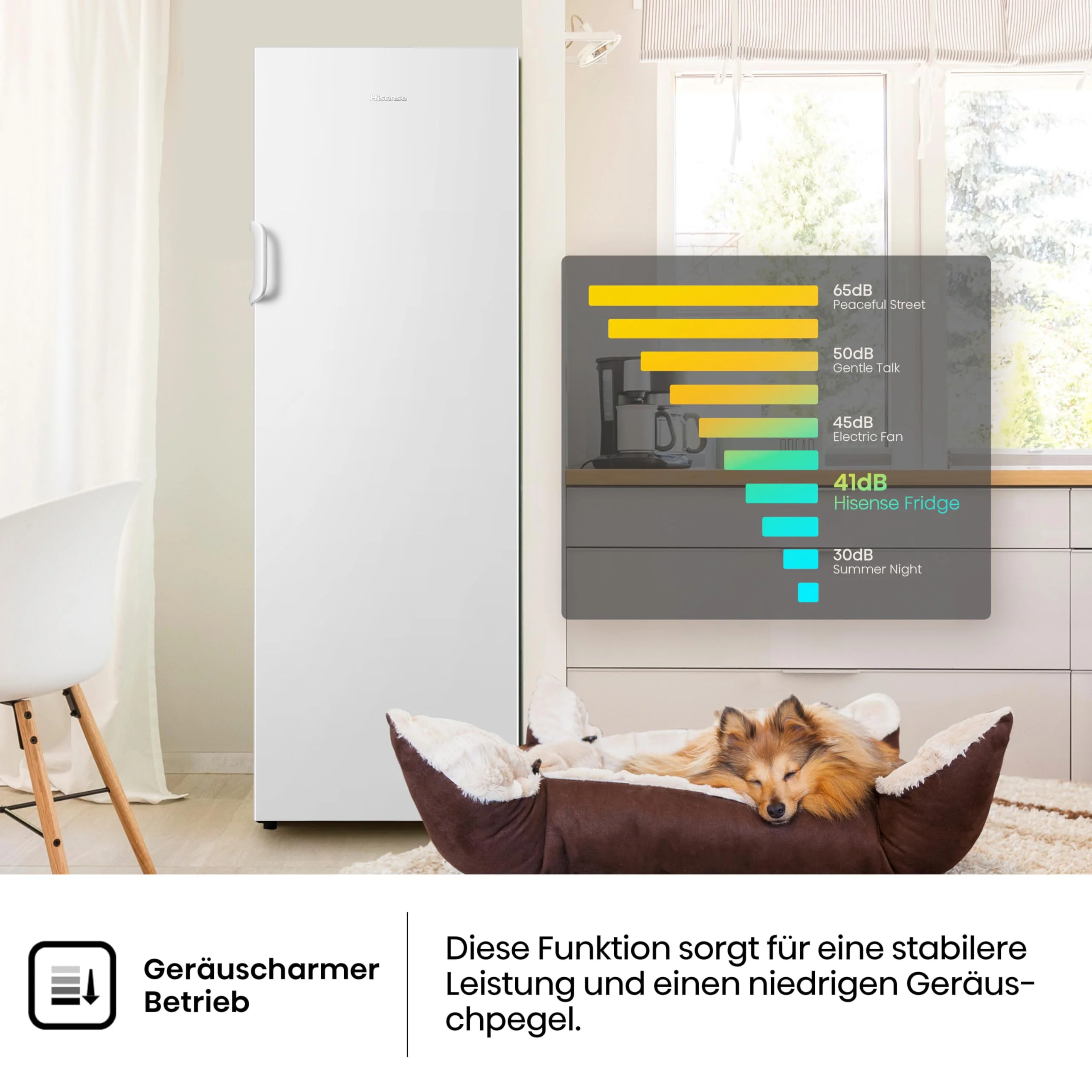 Hisense FV245N4AW2 Gefrierschrank/ TotalNoFrost/ SuperFreeze/ Türalarm/ BigBox/ 169,1 cm/ Gefrierteil 194 l/ 41 dB/ 219 kWh/ Jahr/ Inox-Look, Weiß - Image 9