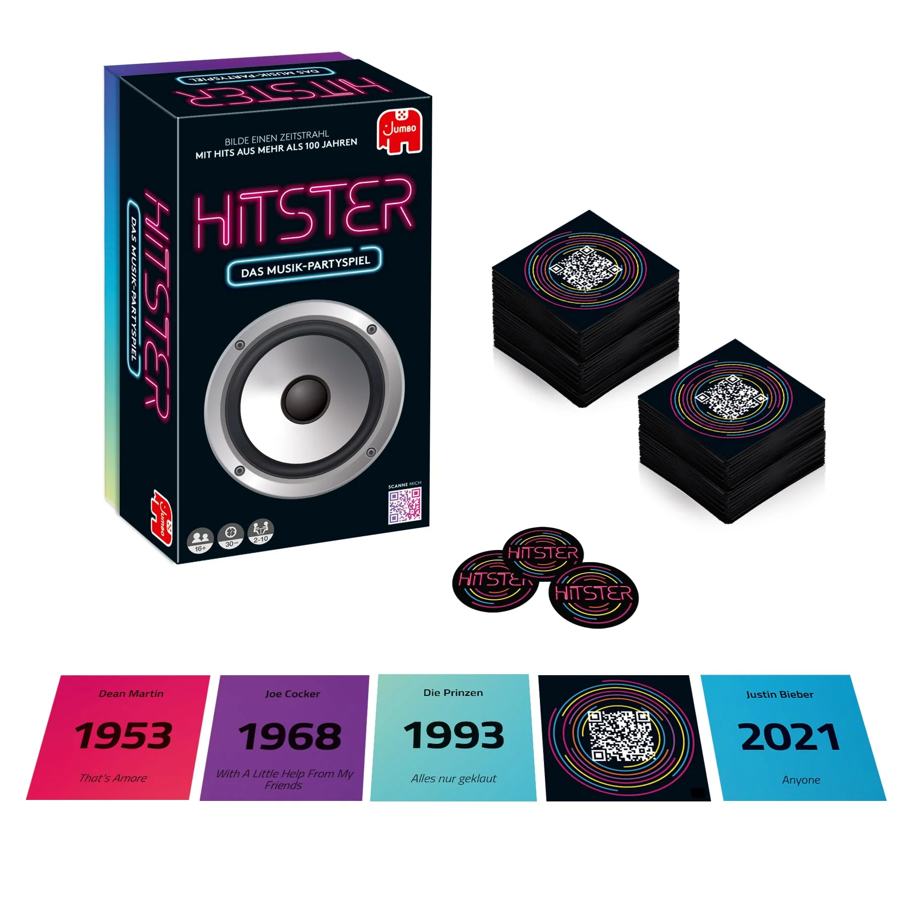 Hitster Original, EIN Party- und Kartenspiel für Erwachsene und Familien - 2 bis 10 Spieler ab 16 Jahren, Deutsch (DE) - Image 8
