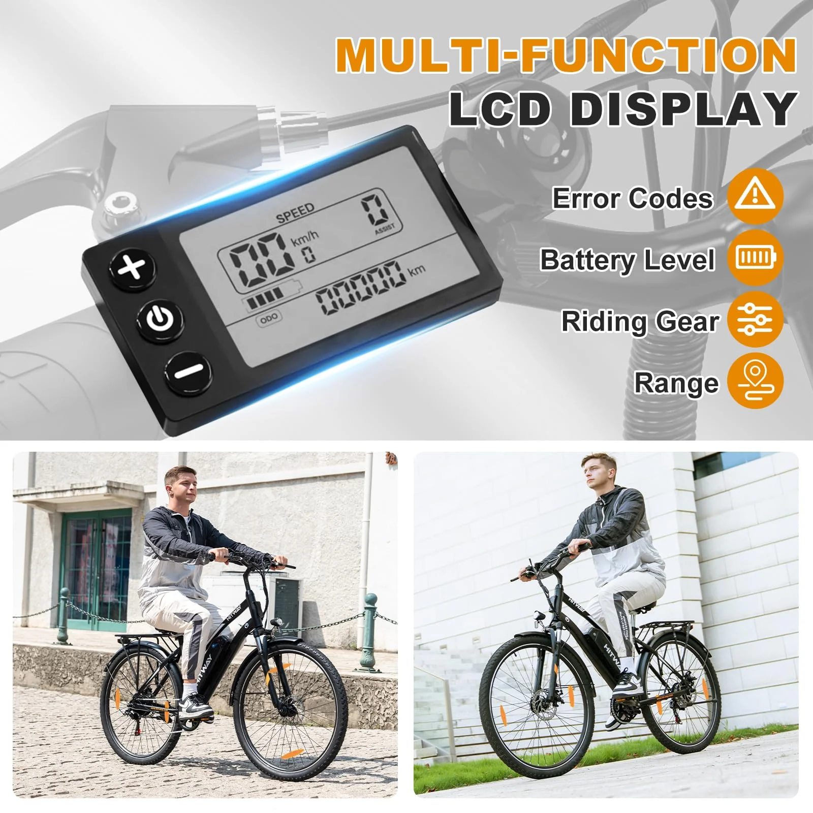 HITWAY E Bike 28 Zoll, Elektrofahrrad Pedelec für Damen und Herren, E-Fahrrad mit 36V 12Ah/13Ah Wechselakku, 250W Motor, 7 Gang Schaltung,StVZO Citybike Electric Bike Ebike Reichweite bis zu 35-90km - Image 5