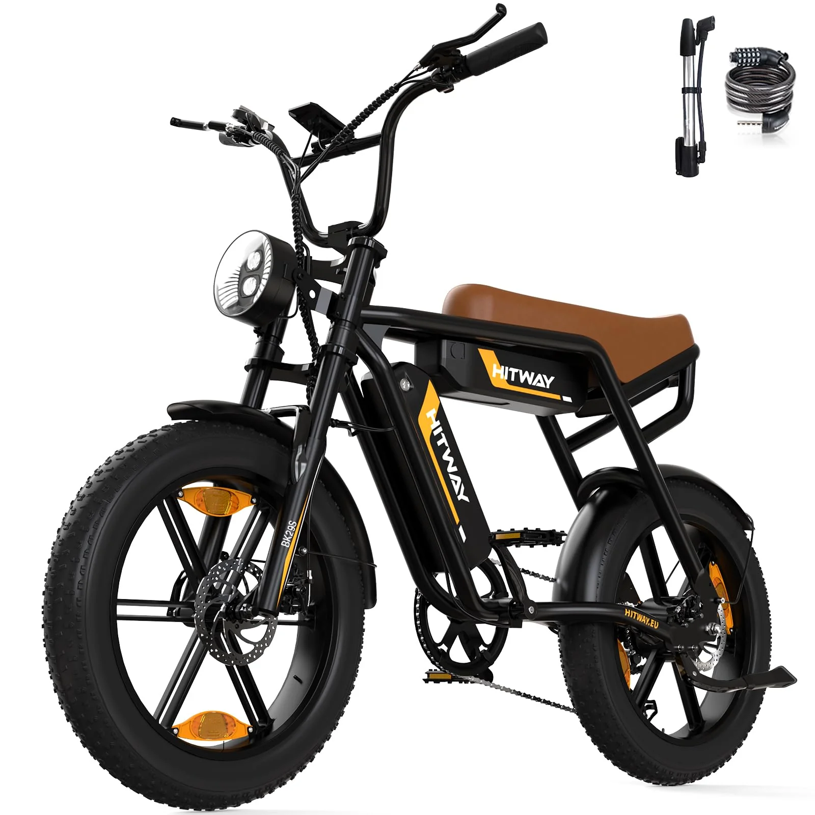 HITWAY E Bike Elektrofahrrad für Erwachsene 20 Zoll 4.0 Breitreifen Ebikes, 48V 15Ah/2 * 13Ah Akku Mountain E-MTB Fahrrad,7 Gang zum Pendeln,bis 45-150km