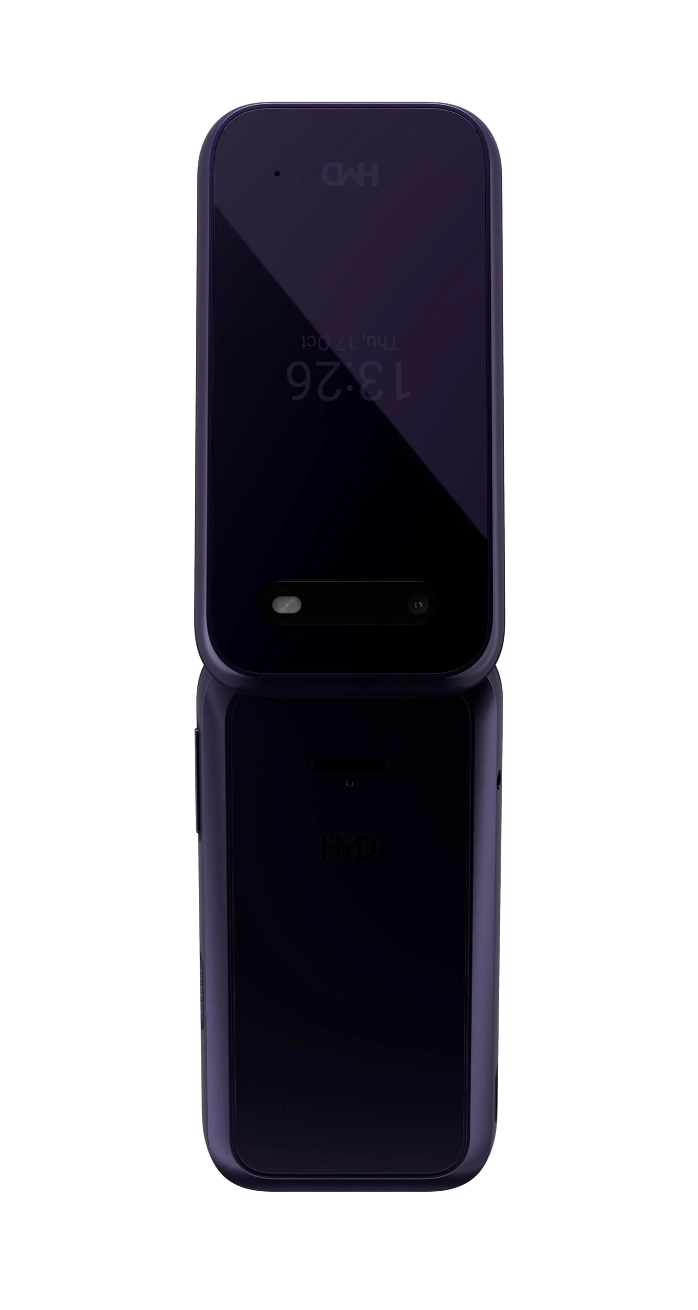 HMD 2660 Flip Klapphandy (2,8" Hauptdisplay, 1,77" Zweitdisplay, 4G + 4G, Bluetooth, 128 MB, 1450mAh Akku, FM Radio, MP3 Player, 0,3 MP Kamera) Purple - Image 2