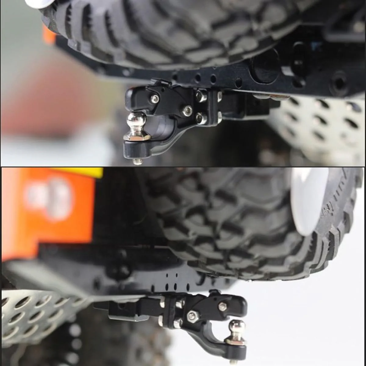 Hoite Anhängerkupplung aus Metall, RC-Crawler-Auto, ferngesteuertes Automodell, kompatibel mit TRX4 90046 90047, Axial SCX10 1/10 RC Crawler - Image 2