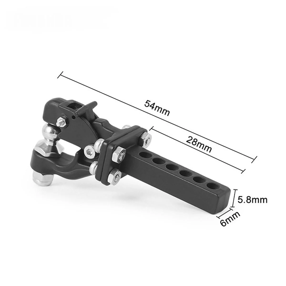 Hoite Anhängerkupplung aus Metall, RC-Crawler-Auto, ferngesteuertes Automodell, kompatibel mit TRX4 90046 90047, Axial SCX10 1/10 RC Crawler - Image 7